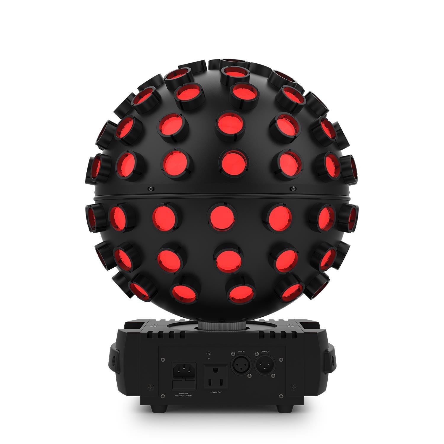 2 x Chauvet DJ Rotosphere HP Quad Colour Sphere Mirror Ball with DMX Cable - DY Pro Audio