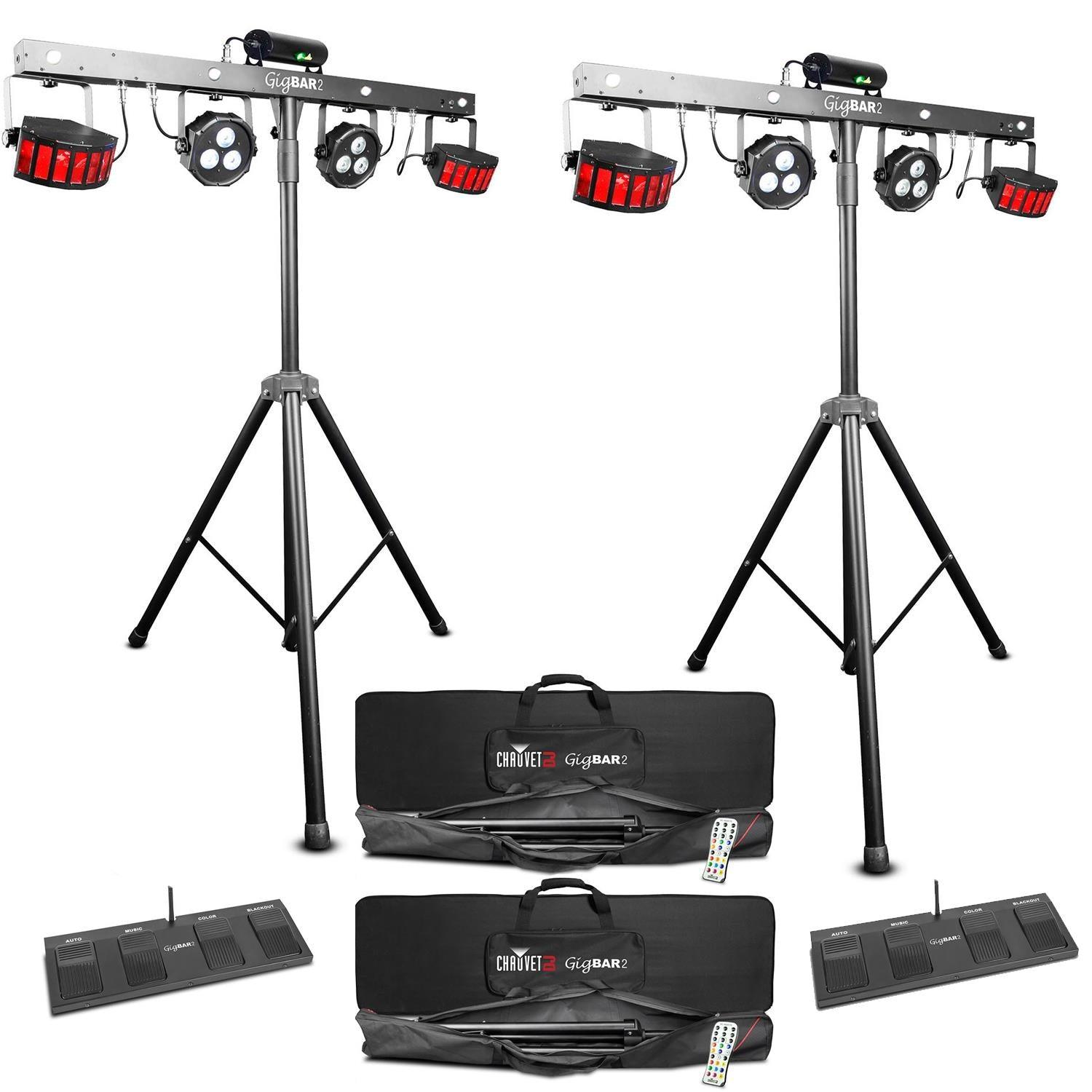 2 x Chauvet Gig Bar 2 4-in-1 Effect Lighting System - DY Pro Audio