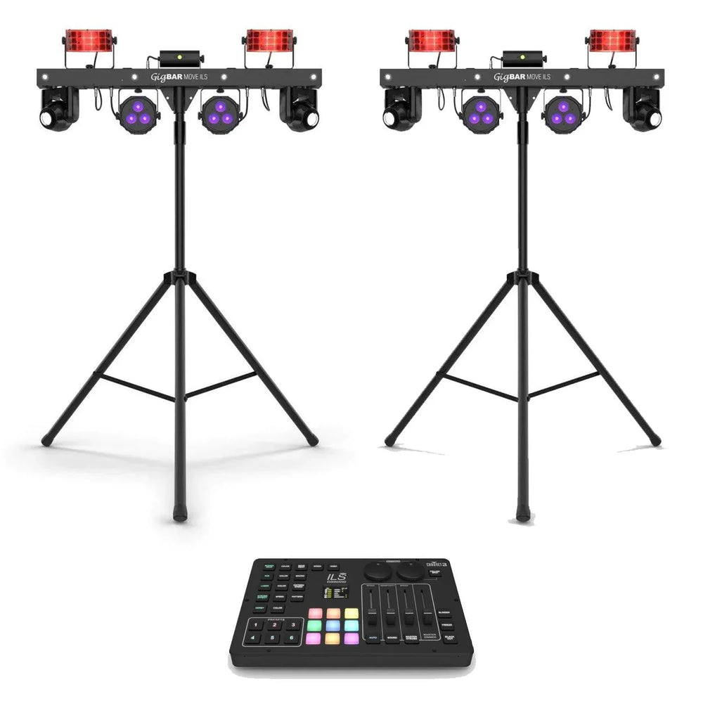 2 x Chauvet GigBAR Move ILS With ILS Command Bundle - DY Pro Audio