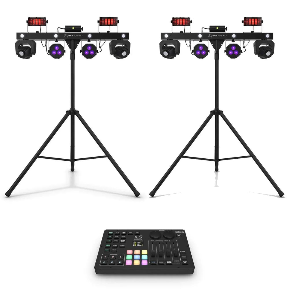 2 x Chauvet GigBar Move Plus ILS With ILS Command Bundle - DY Pro Audio
