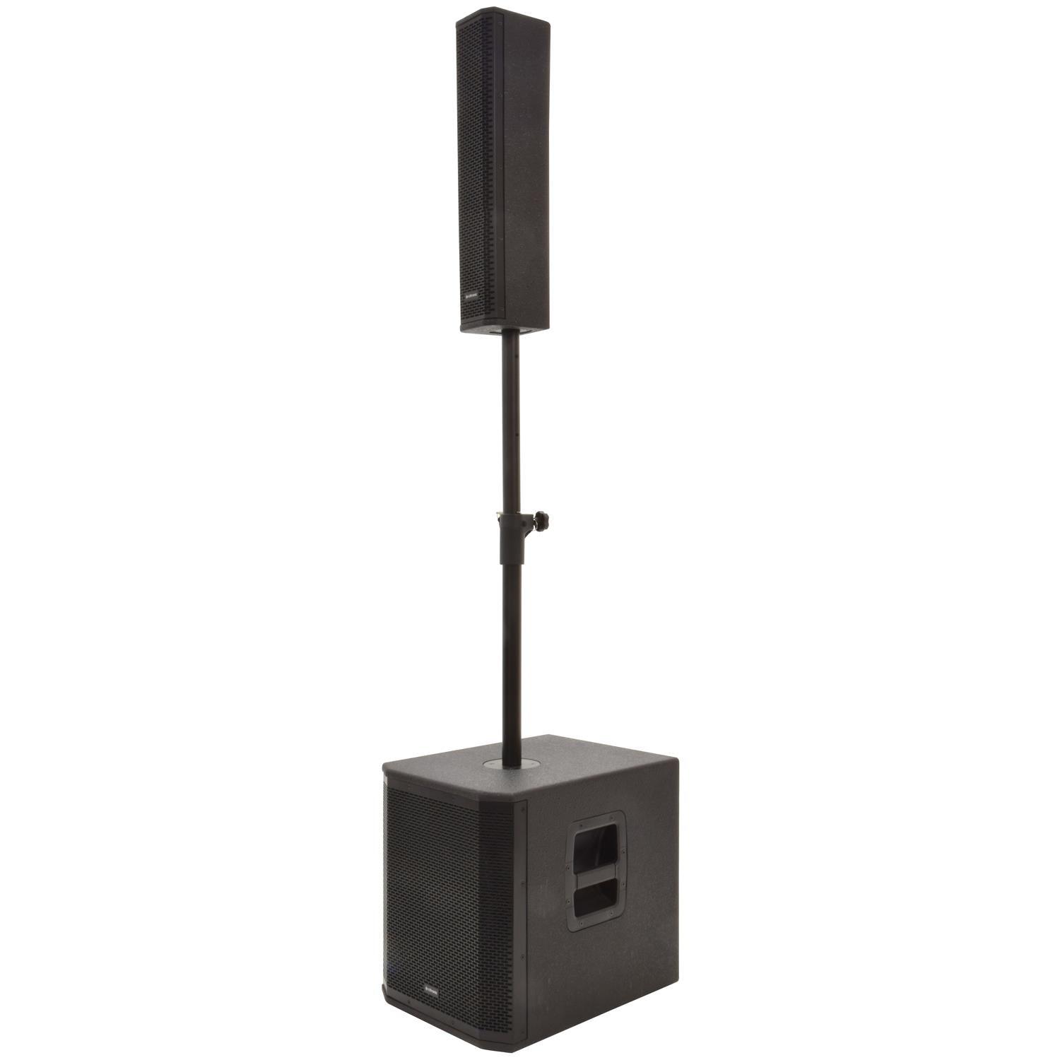 2 x Citronic Monolith MK3 Active Sub Column Array Speaker System With Bags