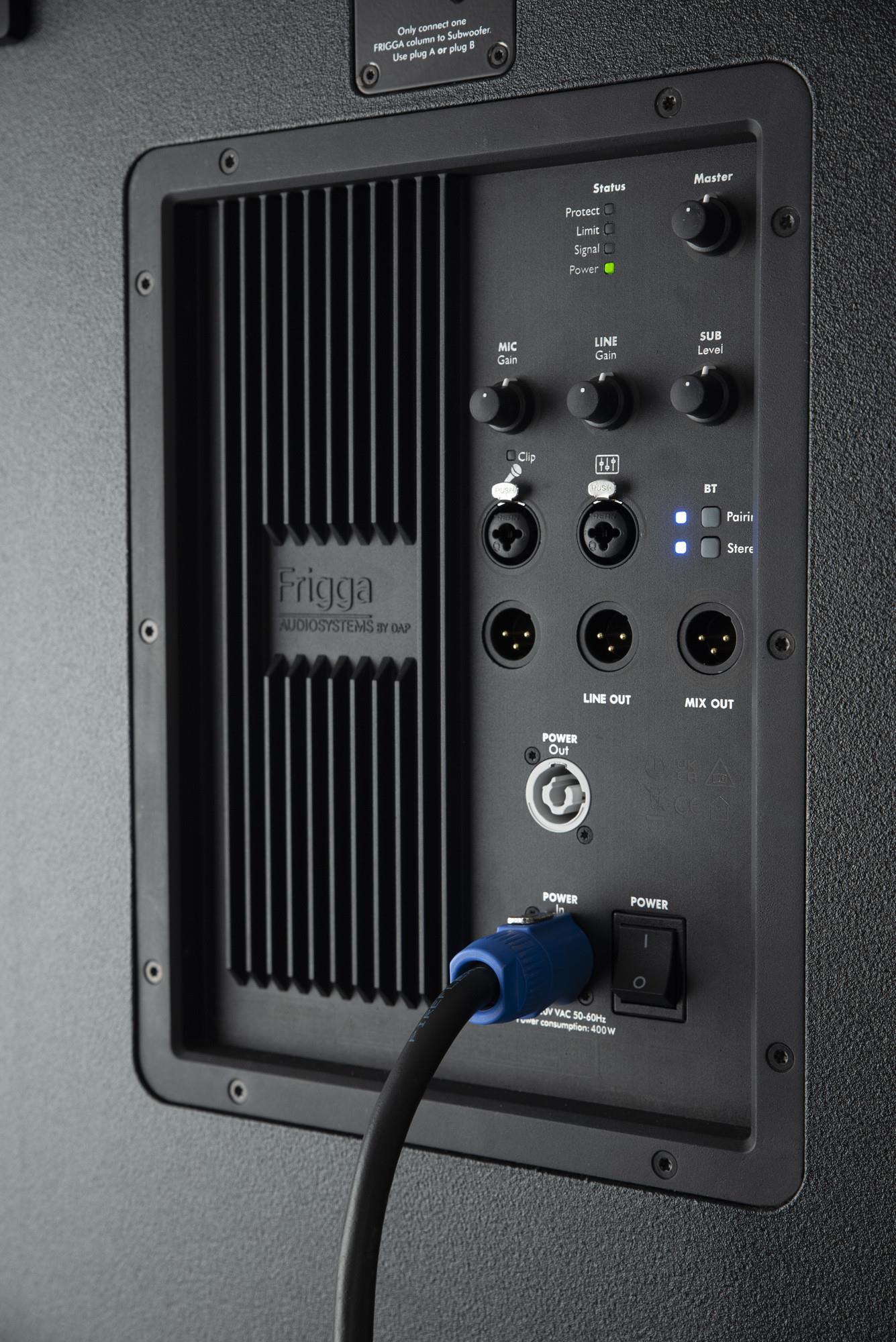 2 x DAP Frigga 12" Black Active Column PA System - DY Pro Audio
