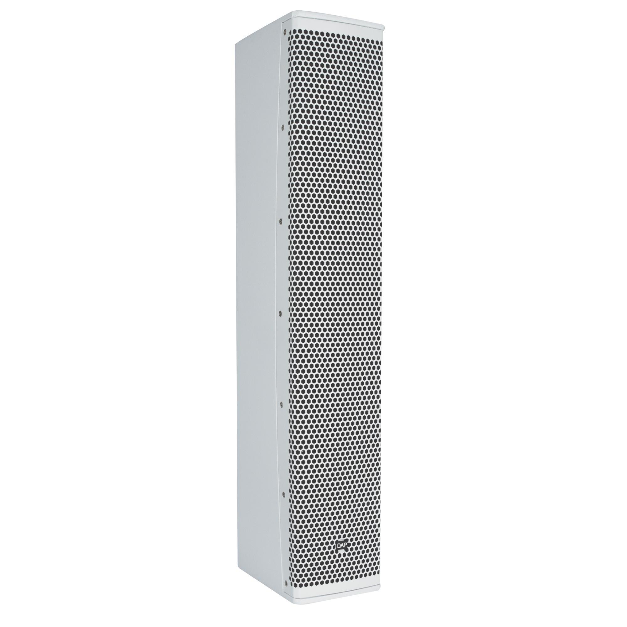 2 x DAP Frigga 12" White Active Column PA System With Carry Bags - DY Pro Audio