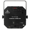 2 X Elimitator Lighting Furious Three RG 3-in-1 Effect Light With DMX Cable
