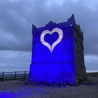 2 x Equinox 80w Gobo Projector XP LED Light with DMX Cable - DY Pro Audio