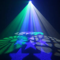 2 x Equinox Crossfire XP Effect Light with DMX Cable - DY Pro Audio