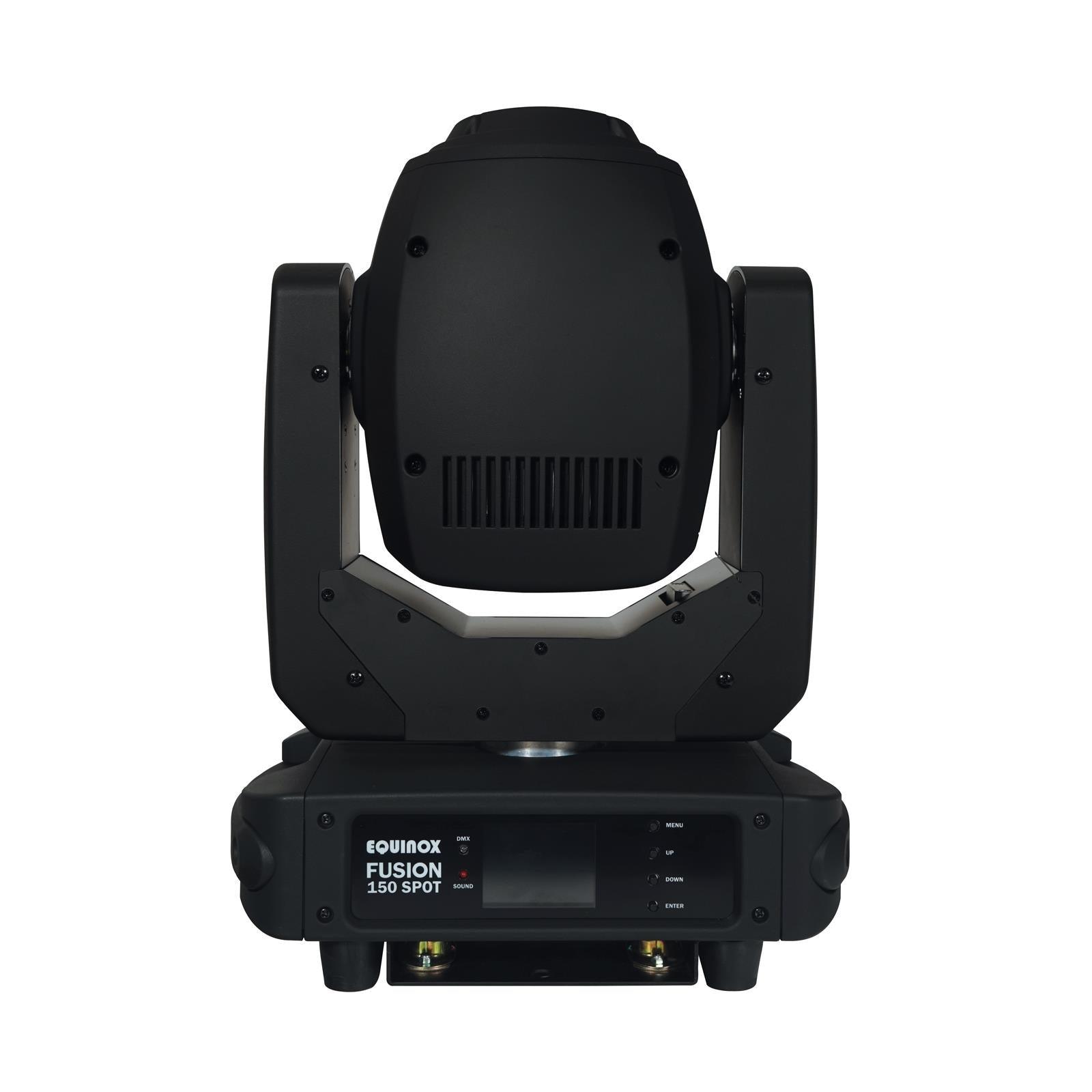 2 x Equinox Fusion 150 Spot Moving Head with DMX Cable and Carry Bags - DY Pro Audio