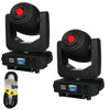 2 x Equinox Fusion 150 Spot Moving Head with DMX Cable