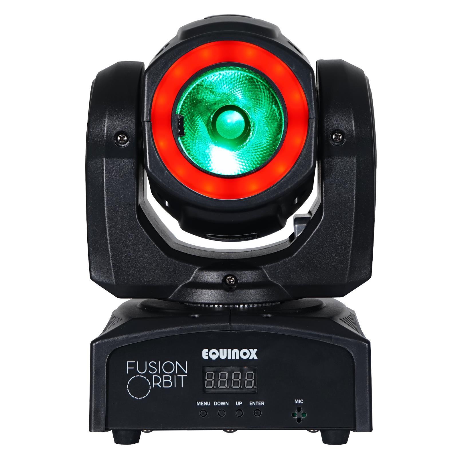 2 x Equinox Fusion Orbit Moving Head with DMX Cable - DY Pro Audio