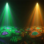 2 x Equinox Kaleido XP 100W Effect LED Light With DMX Cable - DY Pro Audio