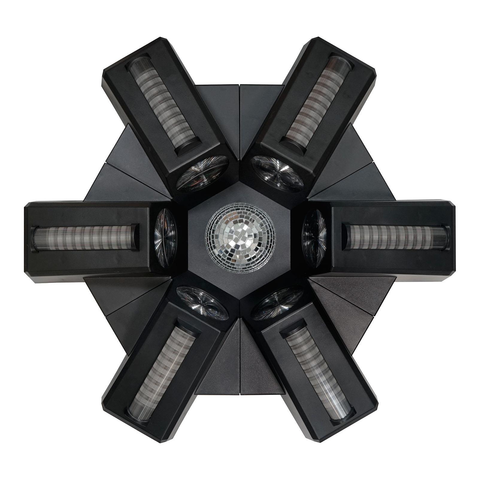 2 x Equinox Radiance Centrepiece 6 x 40w RGBW LED Effect Light With DMX Cable - DY Pro Audio