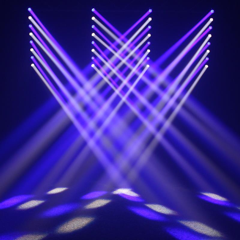 2 x Equinox Swing Batten 8 x 10W Light Effect with DMX Cable - DY Pro Audio