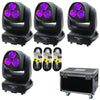 2 x Equinox Vortex Moving Heads with Flight Case and Cables