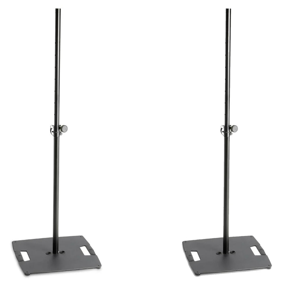 2 x Gravity LS 331 B Lighting Stand with Square Steel Base - DY Pro Audio
