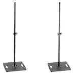 2 x Gravity LS 331 B Lighting Stand with Square Steel Base - DY Pro Audio