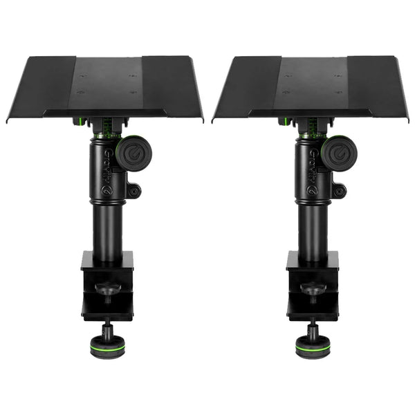 2 X Gravity SP 3102 TM Flexible studio monitor stand with table clamp - DY Pro Audio