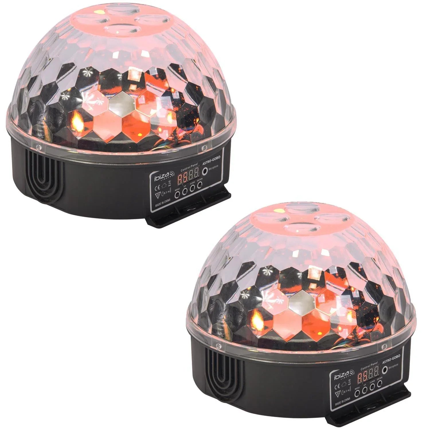 2 x Ibiza Astro Gobo 2-in-1 Disco Effect Light - DY Pro Audio