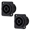 2 x Neutrik NL4MPXX Speakon Connector - DY Pro Audio