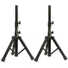 2 x NJS Short Adjustable Aluminium Speaker Stands