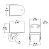 2 x Penn Elcom 38mm Black Surface Mount Castor