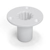 2 X Penn Elcom White Die - Cast Zinc Top Hat for 35mm Poles