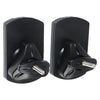2 x Pulse Universal Wall Mount Satellite Speaker Brackets Black