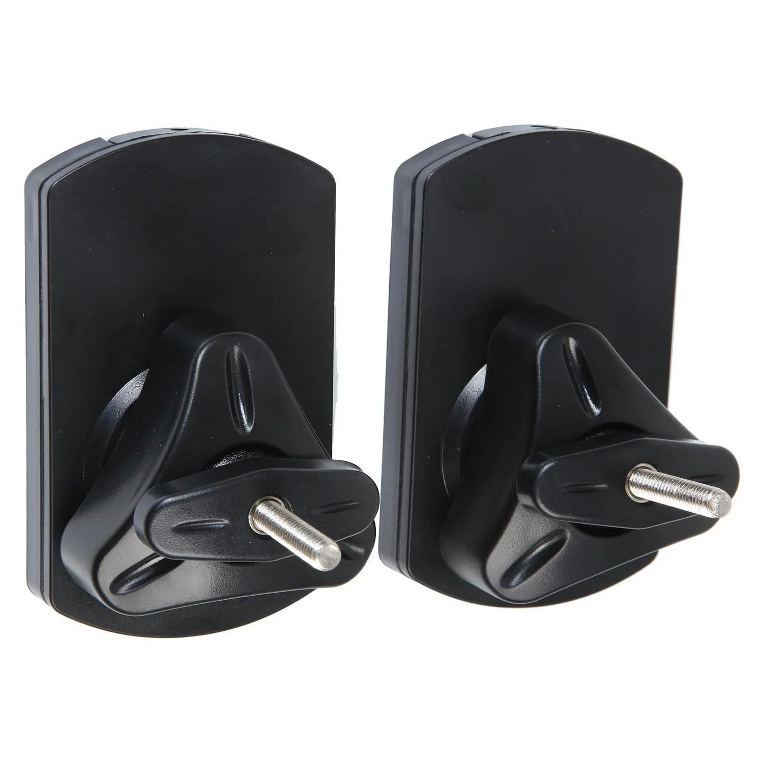 2 x Pulse Universal Wall Mount Satellite Speaker Brackets Black - DY Pro Audio