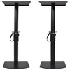 2 x QTX Adjustable Studio Monitor Floor Stand