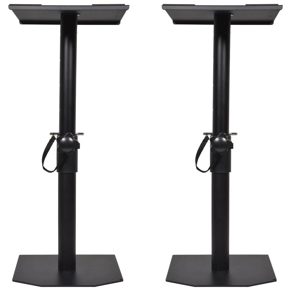 2 x QTX Adjustable Studio Monitor Floor Stand
