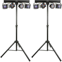 2 x QTX Derby FX Bar LED Party Bar with Stand - DY Pro Audio