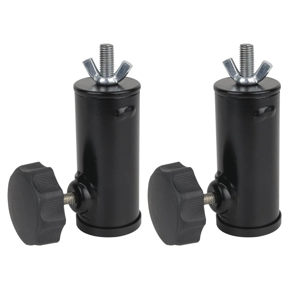 2 x Showgear M10 Lighting Stand Top Hat Adapter - DY Pro Audio