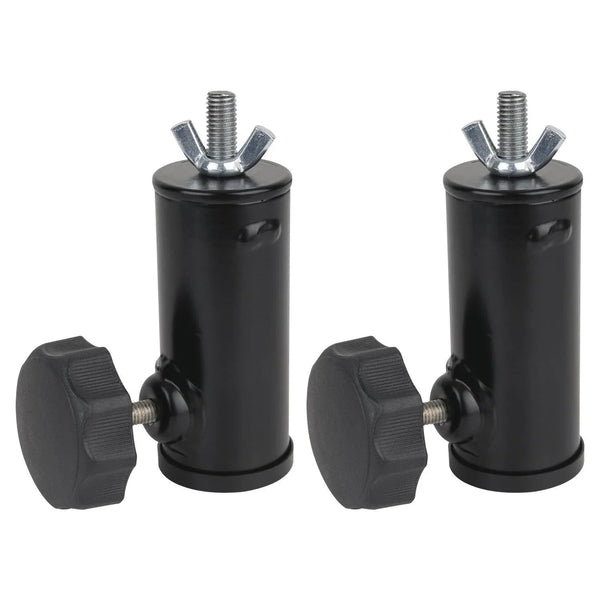 2 x Showgear M10 Lighting Stand Top Hat Adapter - DY Pro Audio