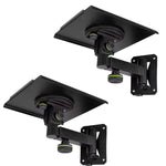 2 x Gravity SP WM 1 B Tiltable and swivelling wall mount for studio monitors