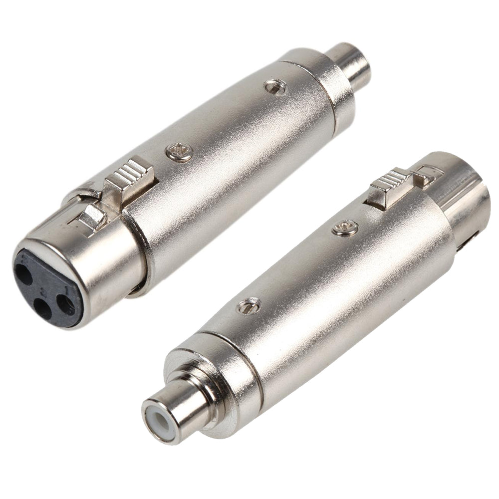 Pro Signal 3 Pin XLR Female To RCA Phono Socket Adaptor