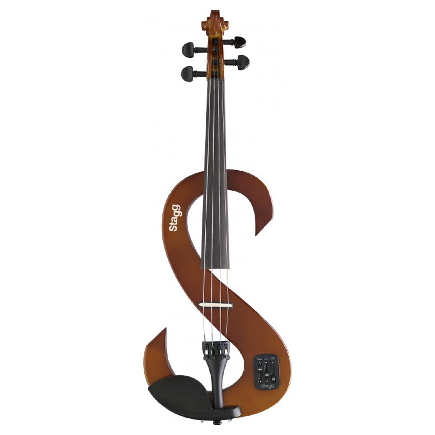 Stagg EVN 4/4 VBR Violinburst-Coloured 4/4 Electric Violin Set with Softcase and Headphones