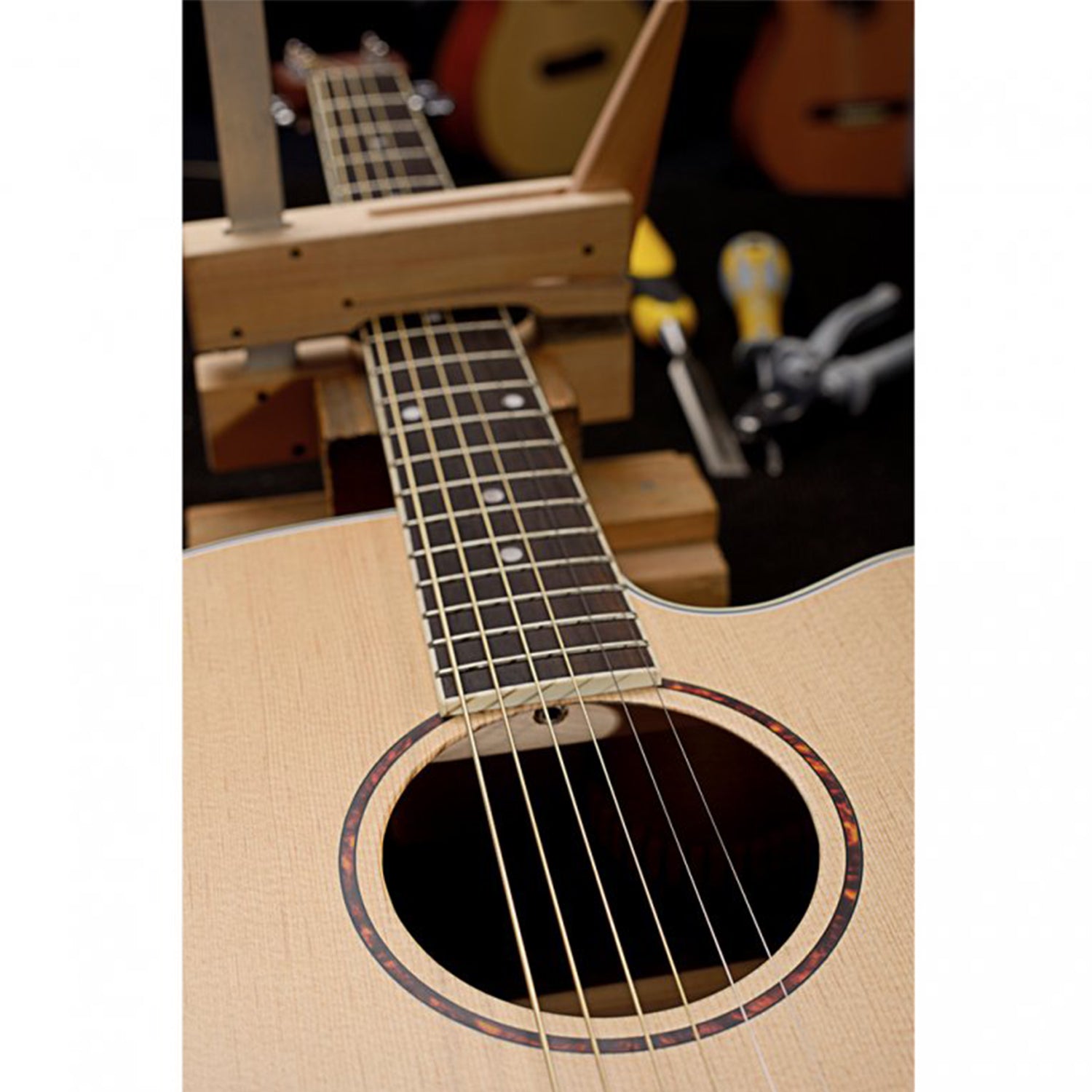 J.N.Guitars ASY-A MINI LH Asyla Series 4/4 Auditorium Travel Acoustic Guitar with Solid Spruce Top Left Hand