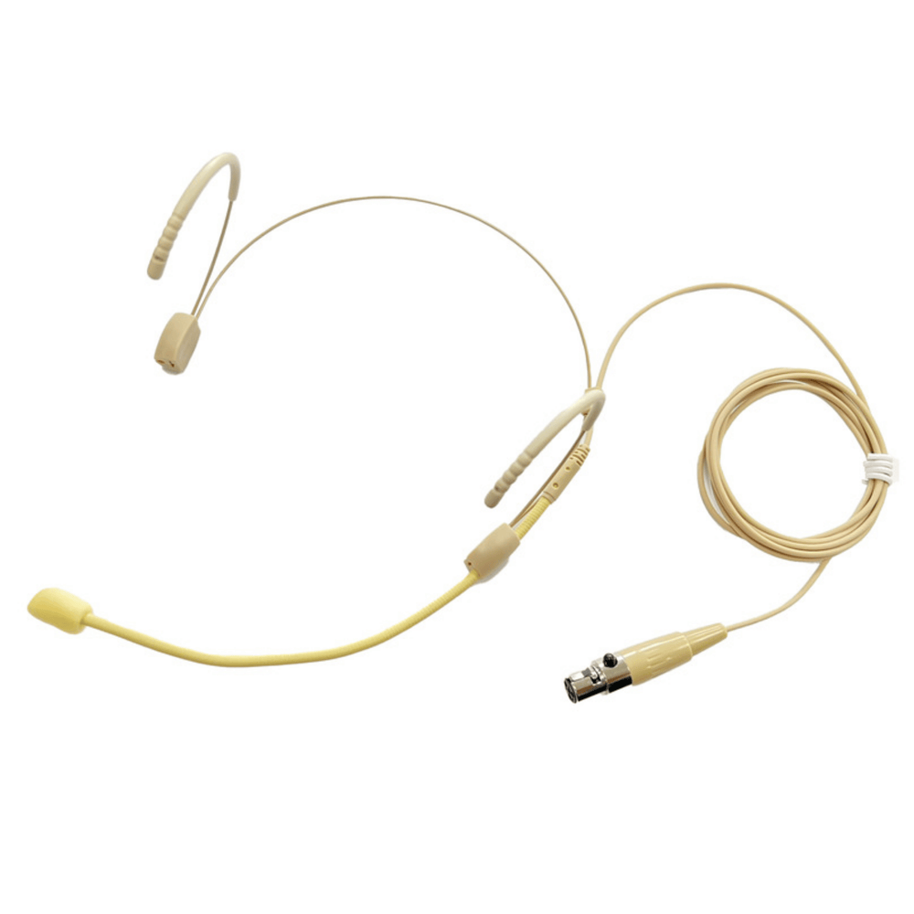 Q-Audio HSM-TA4 Beige headworn Microphone with TA-4 Connector