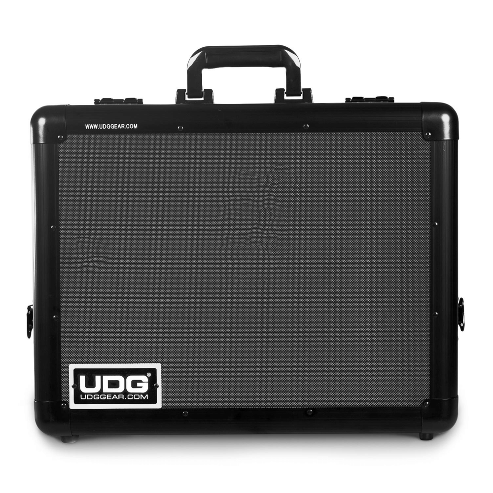 UDG Ultimate Pick Foam Flight Case for AlphaTheta CDJ-3000X in black.