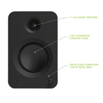Kanto REN 200W Powered Bookshelf Speakers with HDMI ARC (Matte Black)