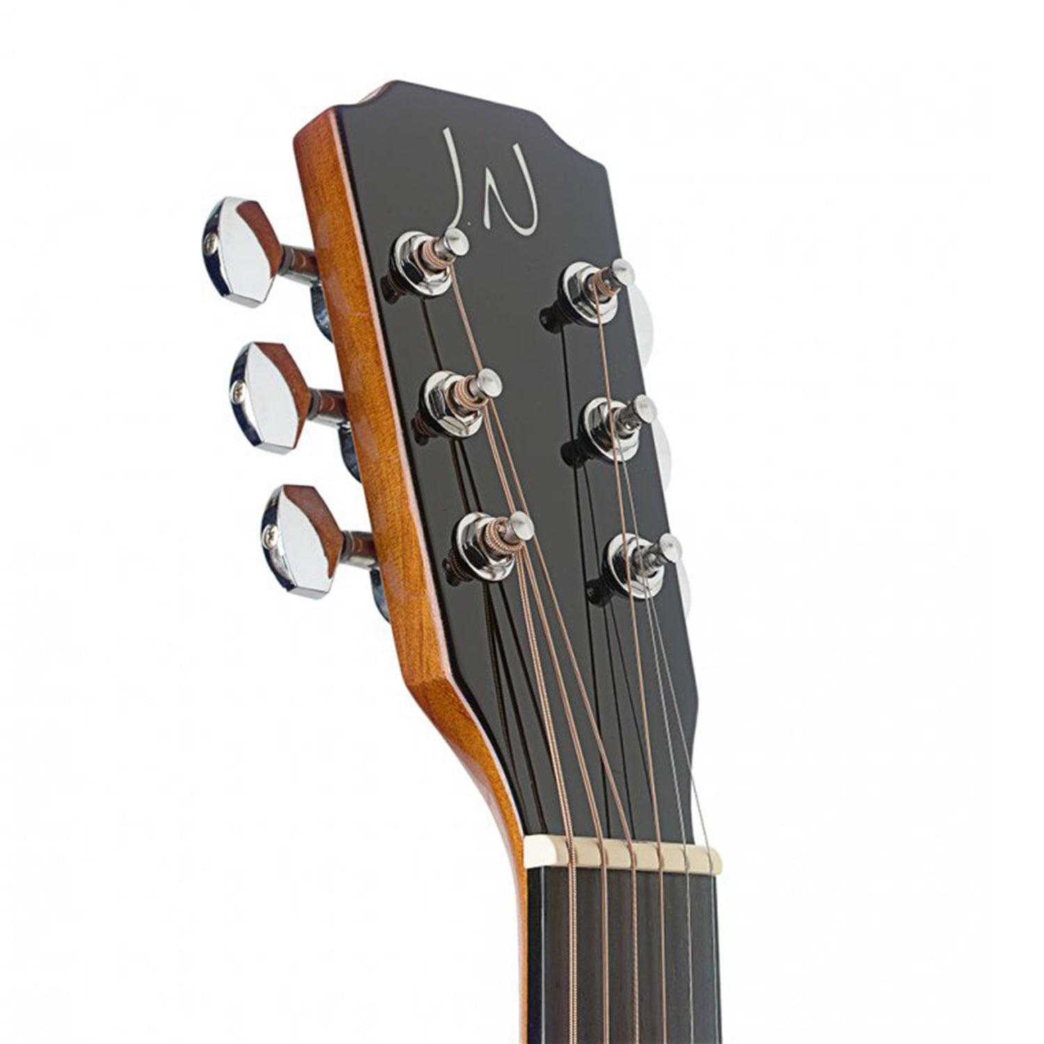 J.N Guitars BES-A N Natural-Coloured Acoustic Auditorium Guitar with Solid Spruce Top, Bessie series