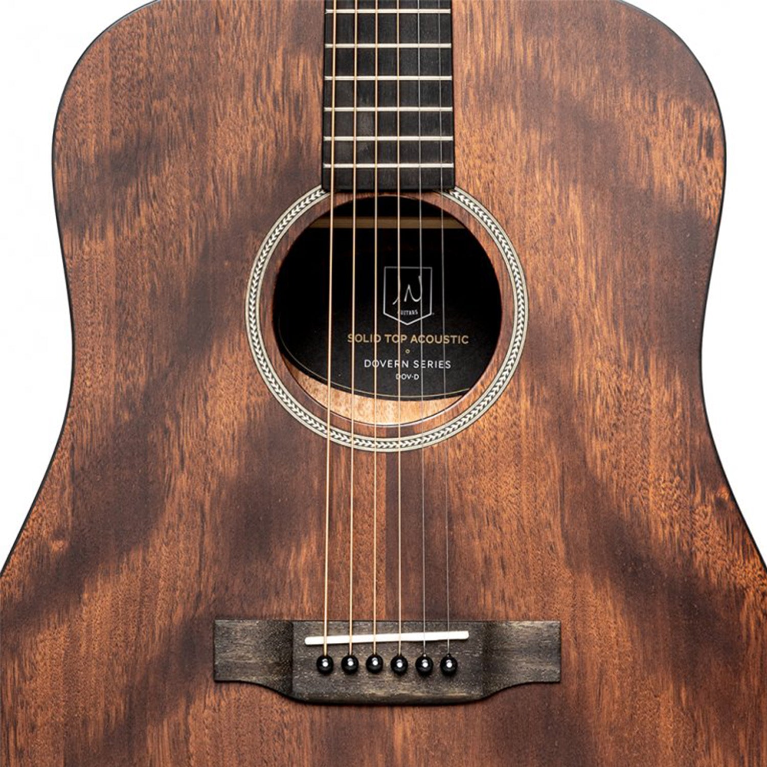 J.N.Guitars DOV-D Acoustic Dreadnought Guitar with Solid Mahogany Top, Dovern series