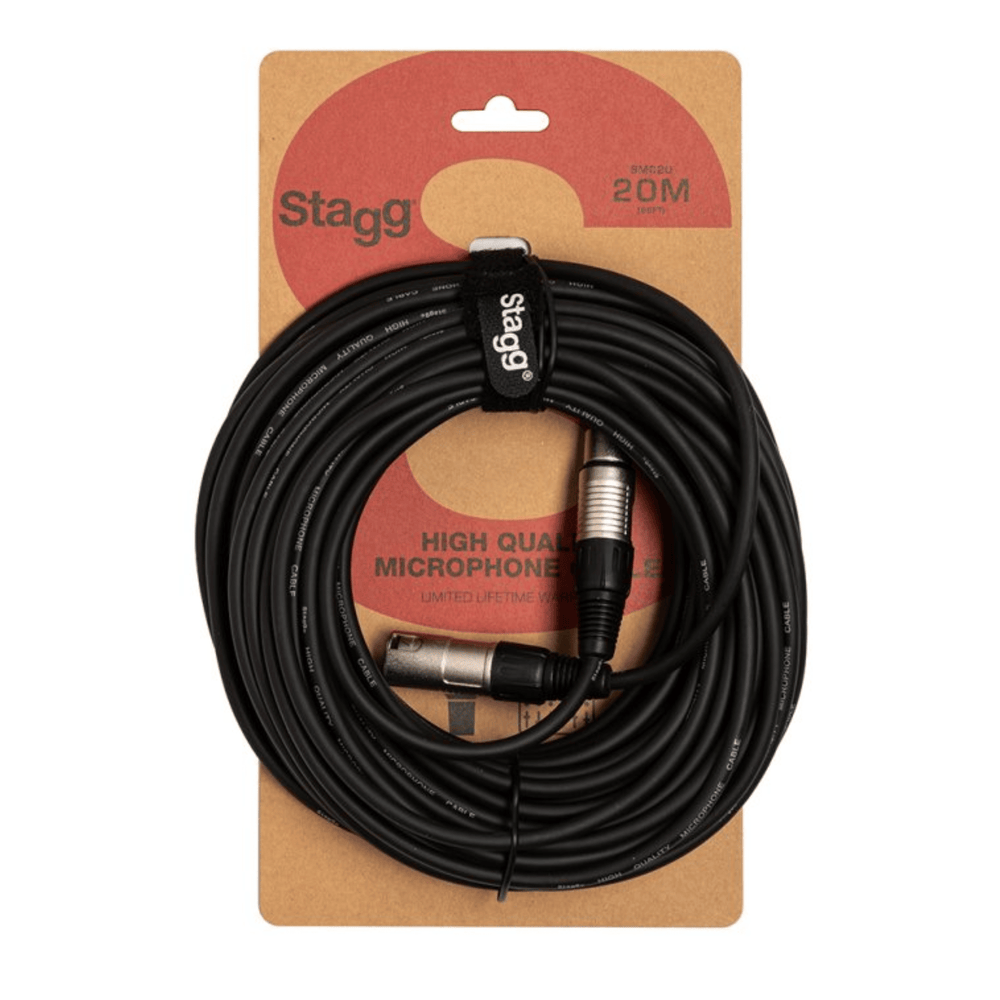 Stagg SMC20 20m Microphone XLR Cable Black