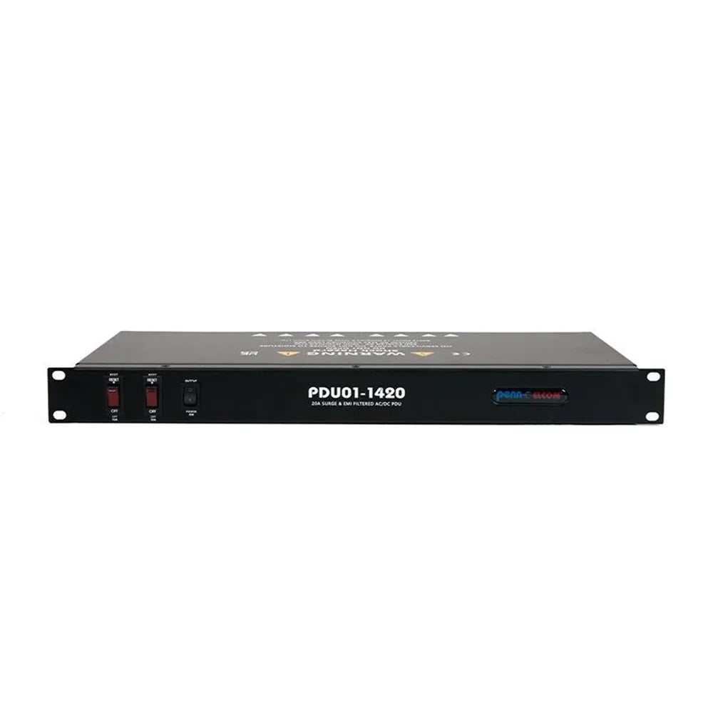 Penn Elcom PDU01-14 1U Rack Mounting PDU with Surge Protection & EMI Filter