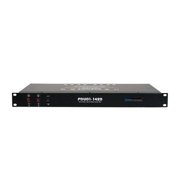 Penn Elcom PDU01-14 1U Rack Mounting PDU with Surge Protection & EMI Filter