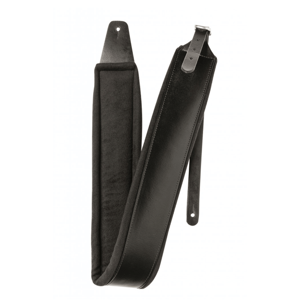 Stagg SLPL-BUCKLE Black Padded Leather Guitar Strap With Buckle
