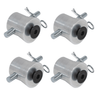 4 × Global Truss F24 half conical connectors for base plate 5015
