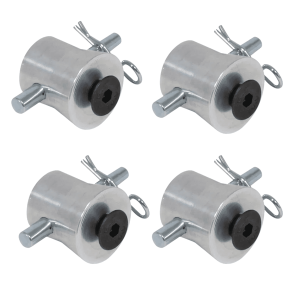4 × Global Truss F24 half conical connectors for base plate 5015
