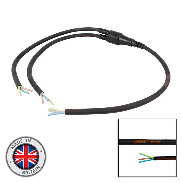 eLumen8 Moulded Y Split - 2.5mm Bare Ends H07RN-F 2.5mm Cable