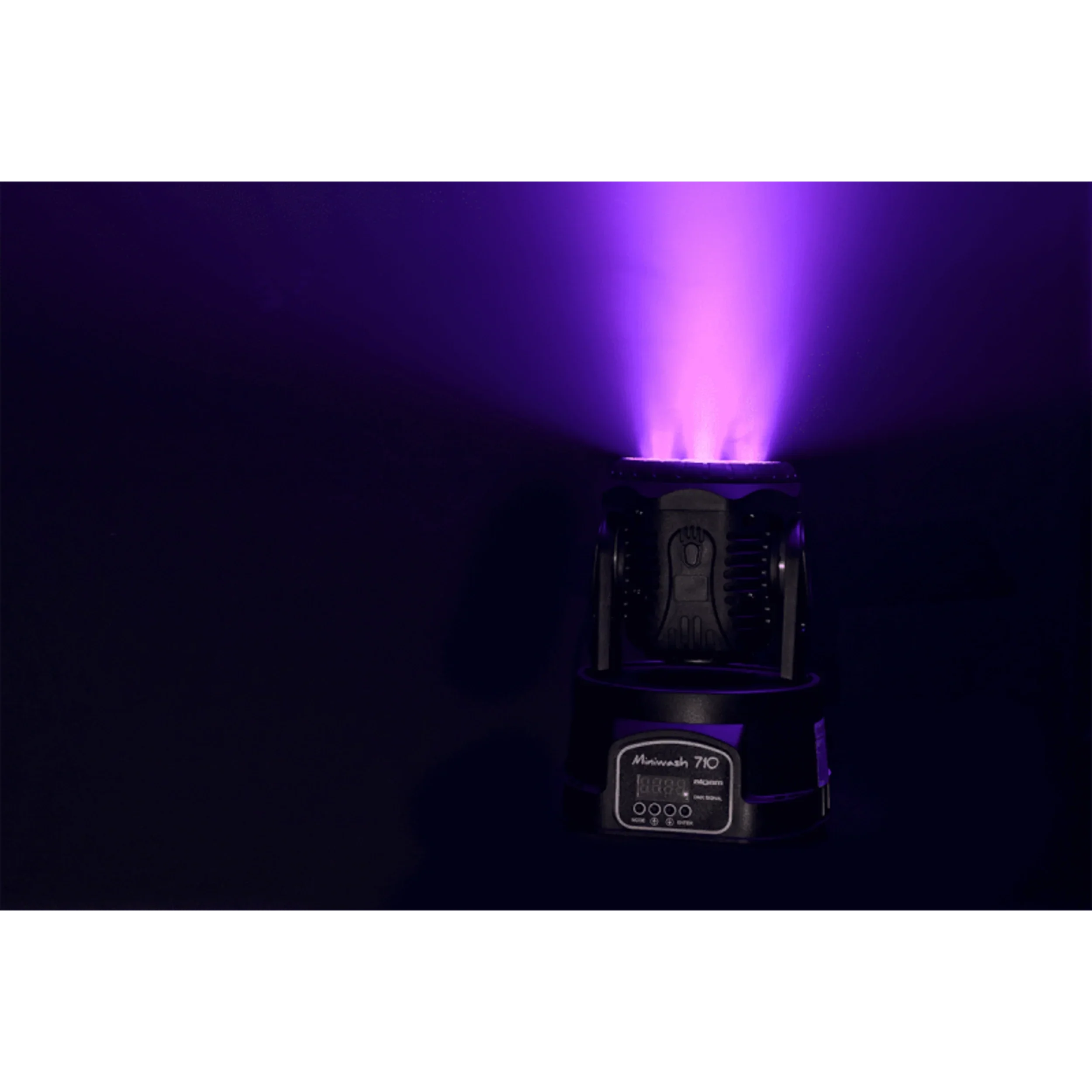 2 x Algam Lighting MINIWASH710  7 X 10W RGBW LED Wash Moving Head With DMX Cable