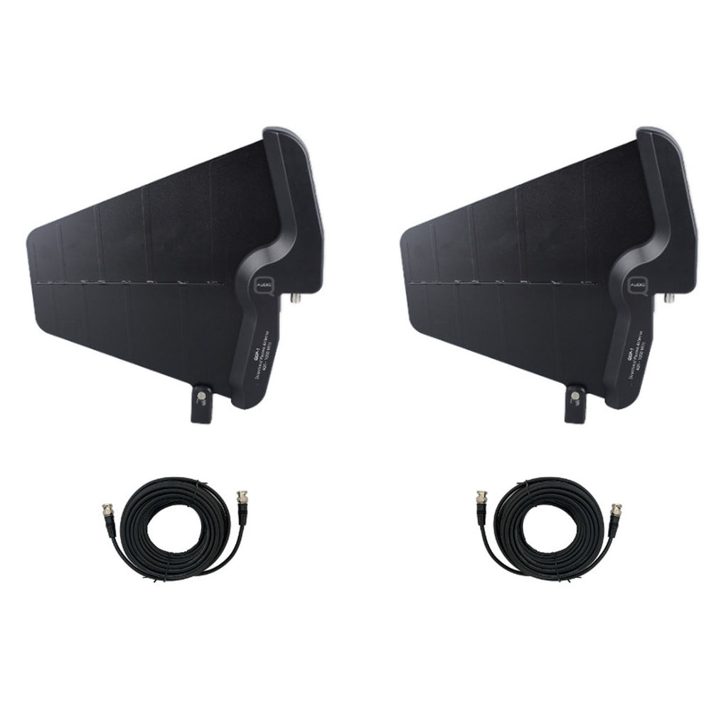Q-Audio QWM-PAD2-10M Active Paddle Antennas with 10m Cables